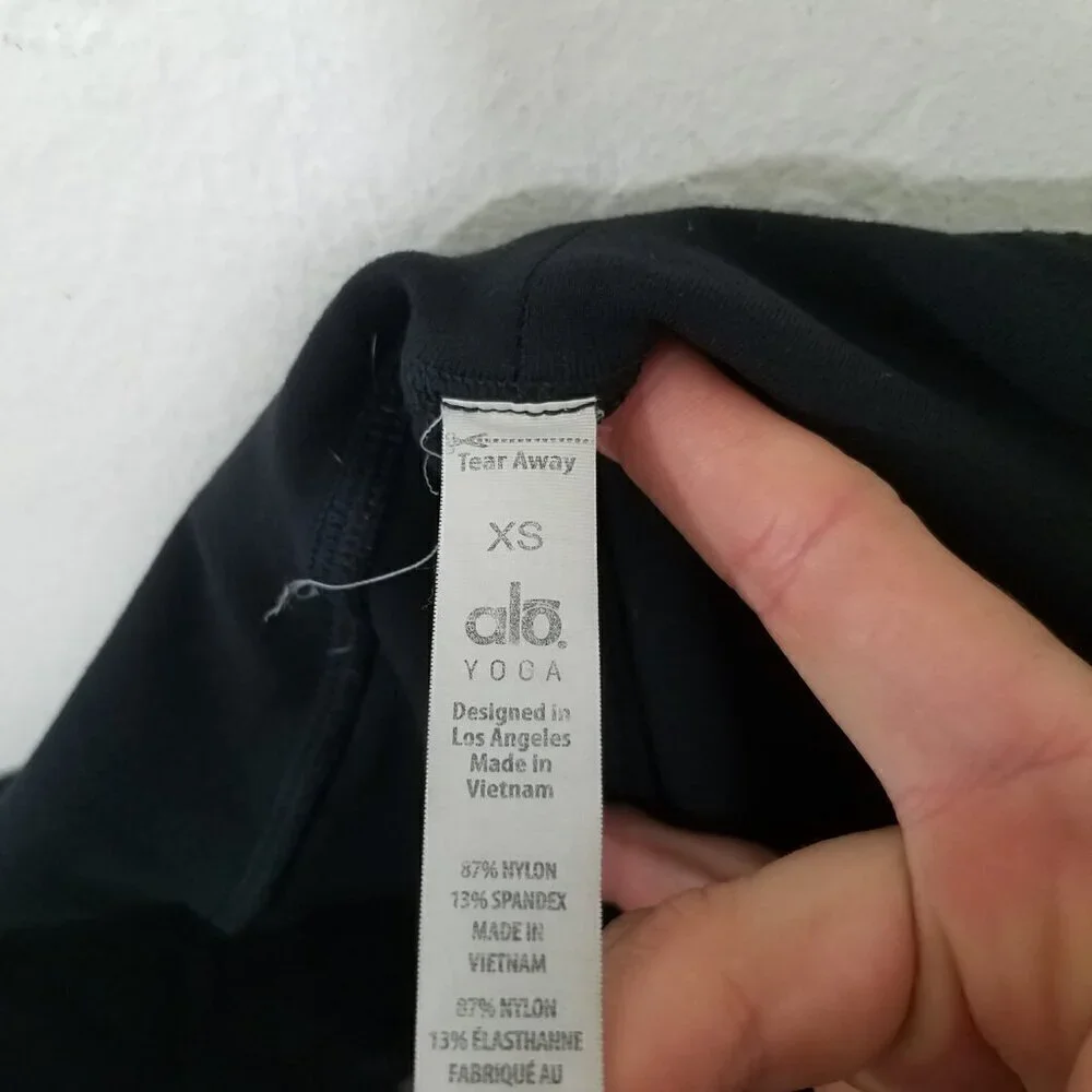 ALO Yoga Mesh Leggings‎ Black Size XS